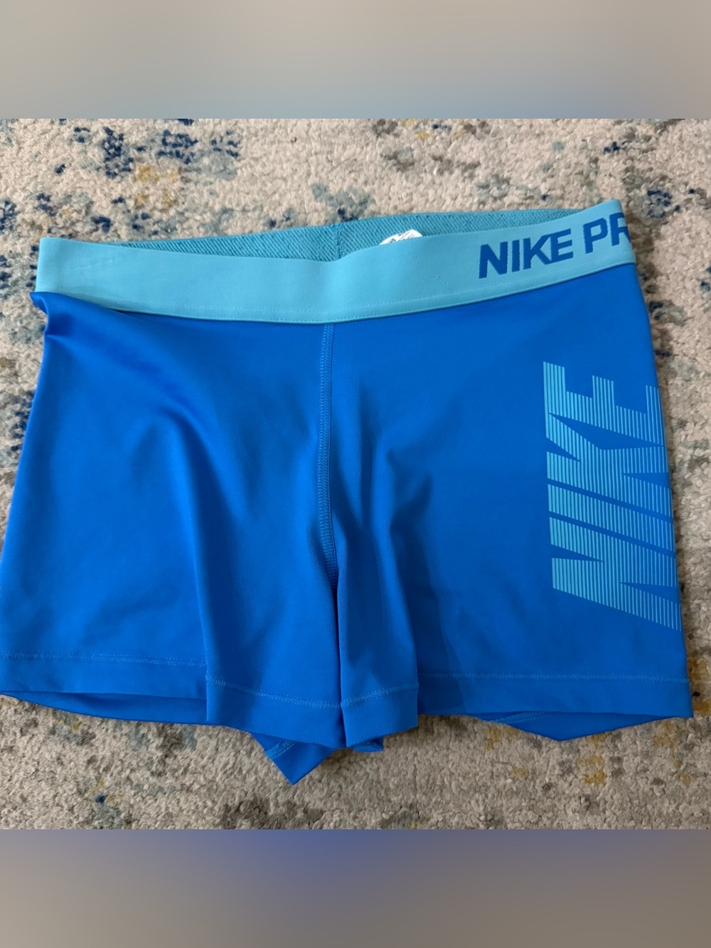 Nike Pro Shorts Blue Size Medium